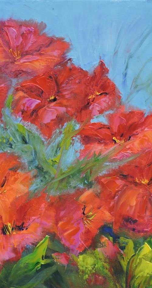 Popping Poppies by Linda Mooney