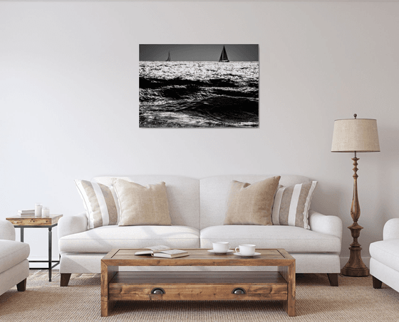 Two Sailboats | Limited Edition Fine Art Print 1 of 10 | 90 x 60 cm