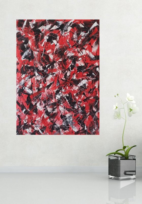 Abstract  ACRYLIC PAINTING on CANVAS by M.Y.