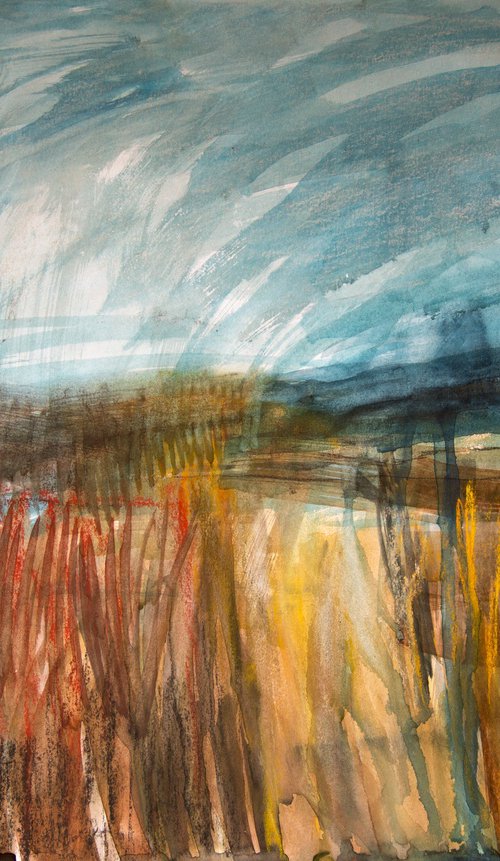 Autumn Moorland Horizon by Elizabeth Anne Fox