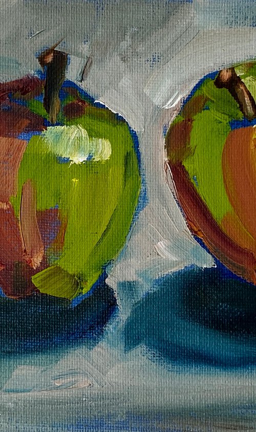 Two Apples by Jackie Whall