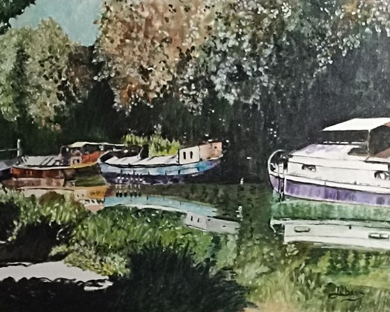 Boats on canal