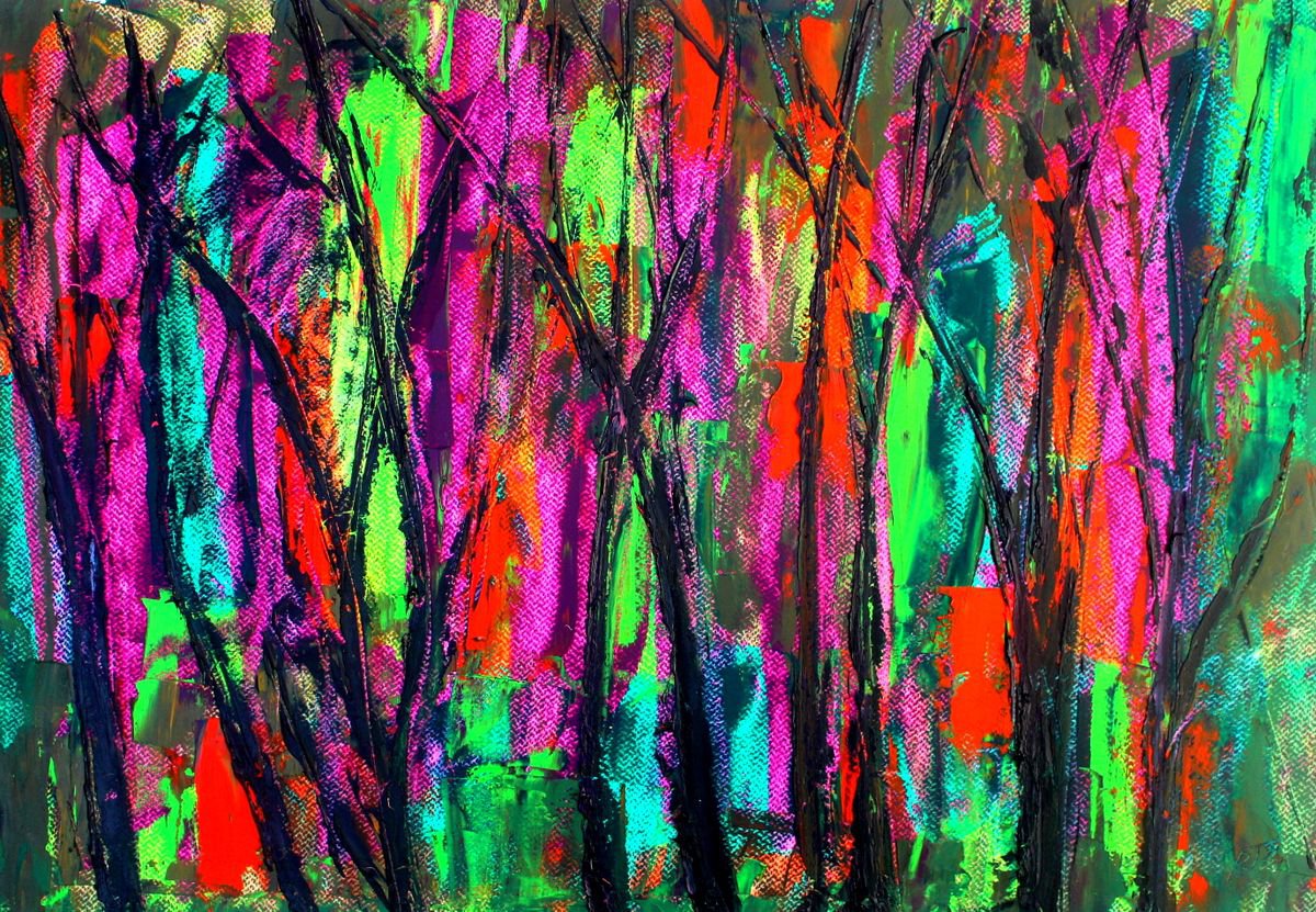 Forest Aspect Ii By Paul J Best, 24 X 18, Artwork For Sale On Artfinder