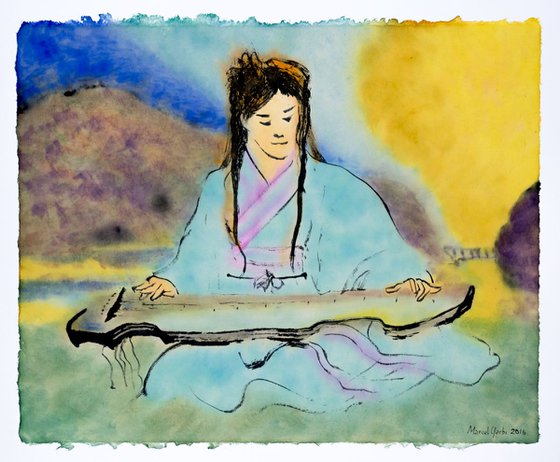 Playing Guqin