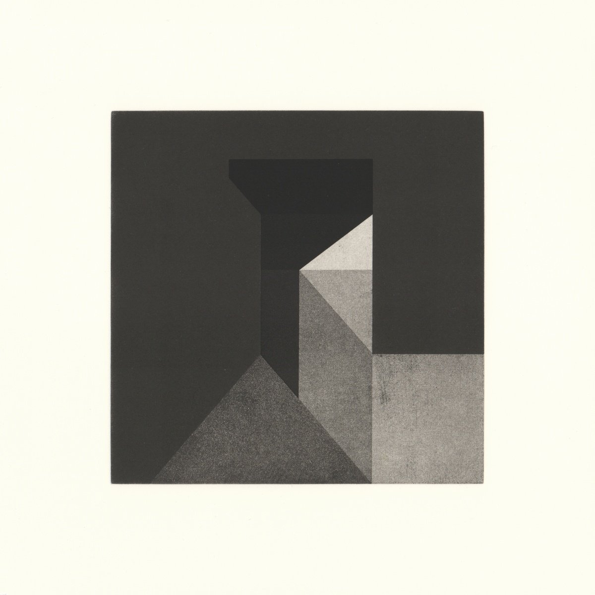 Geometric Abstract Etchings & Engravings By Richard Marsden, 13 X 13", Control, Original Artwork