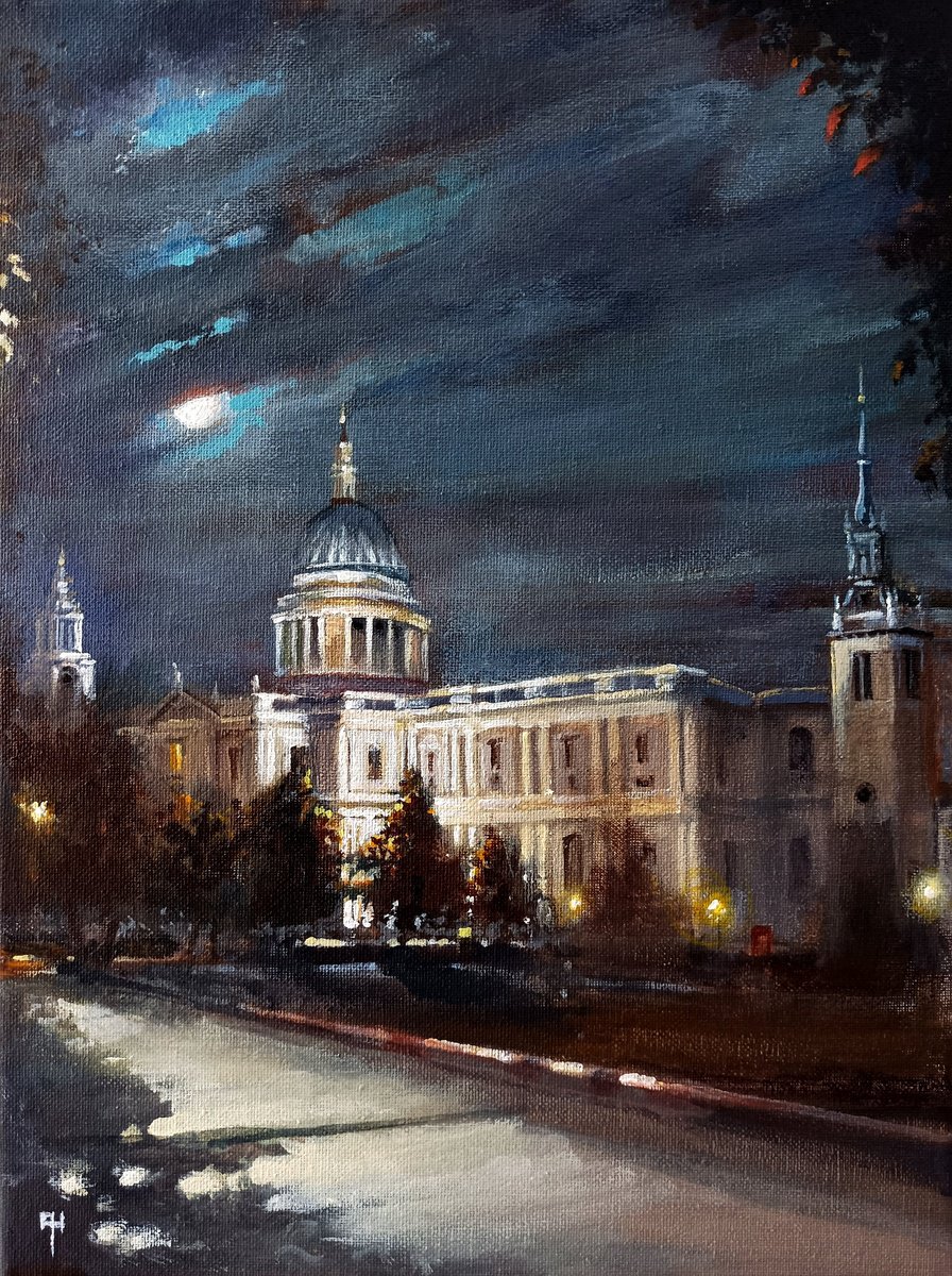 Late Night London, Festival Park, St Pauls by Alan Harris