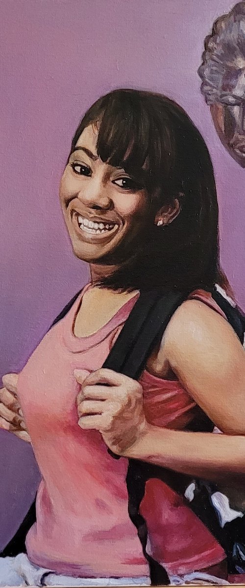 Commission Portrait of A Passed Girl by QI Debrah