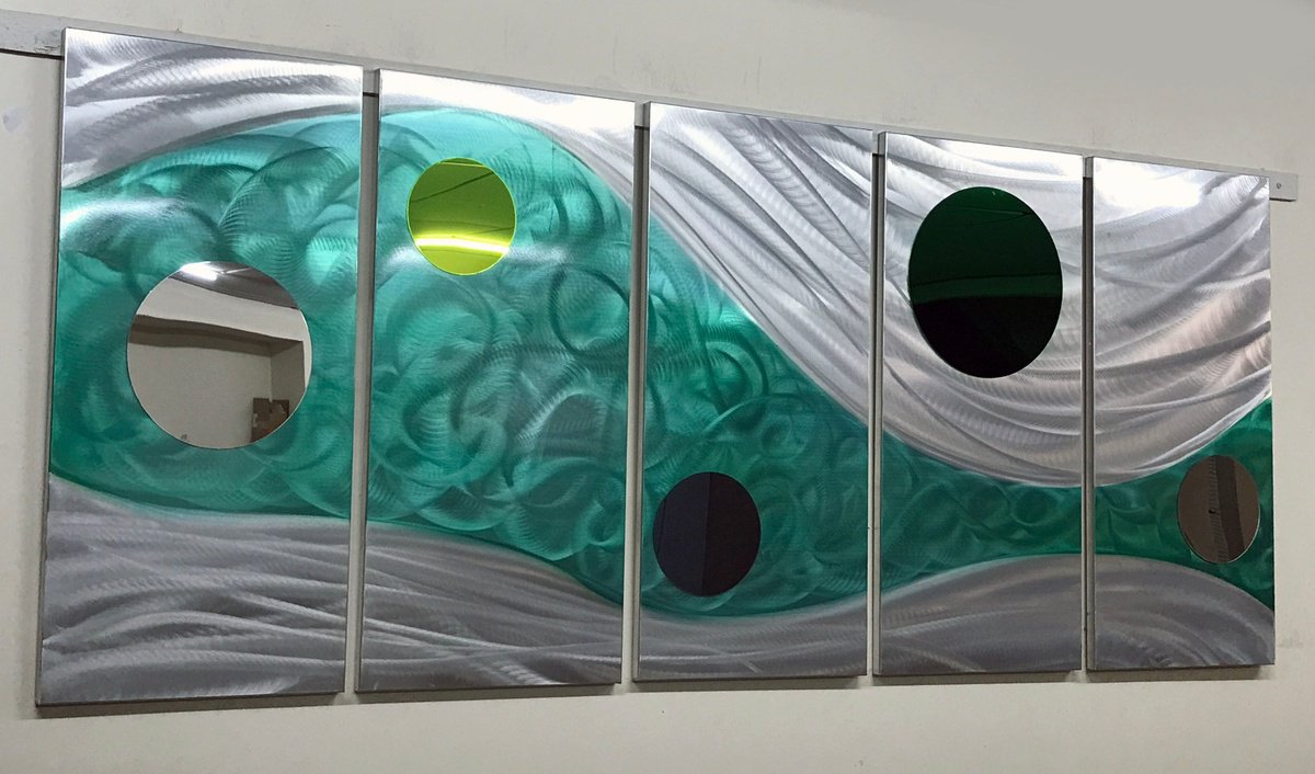 Abstract Painting By Dong Su, 64 X 25, Ripples Of Light, Original Artwork