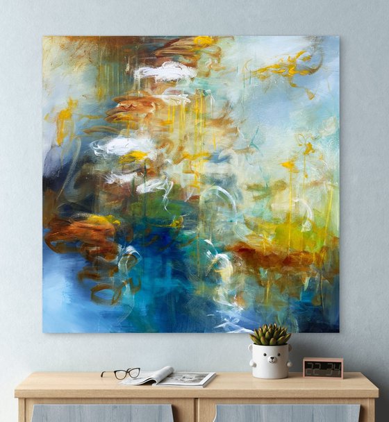 Lilies in Soft Reflection