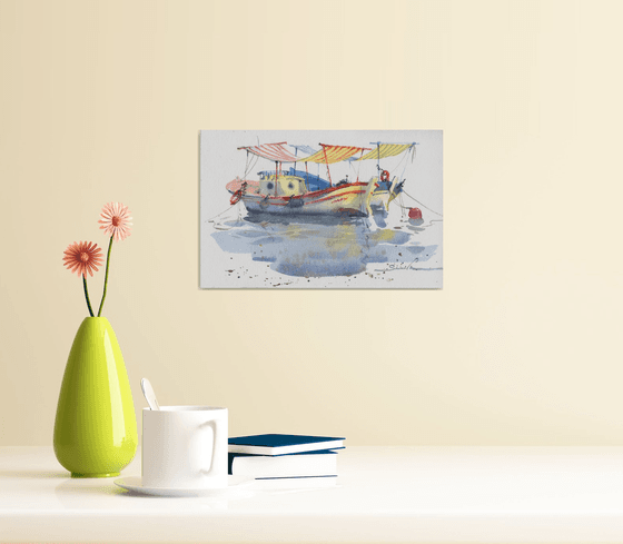 Pleasure boats paintings