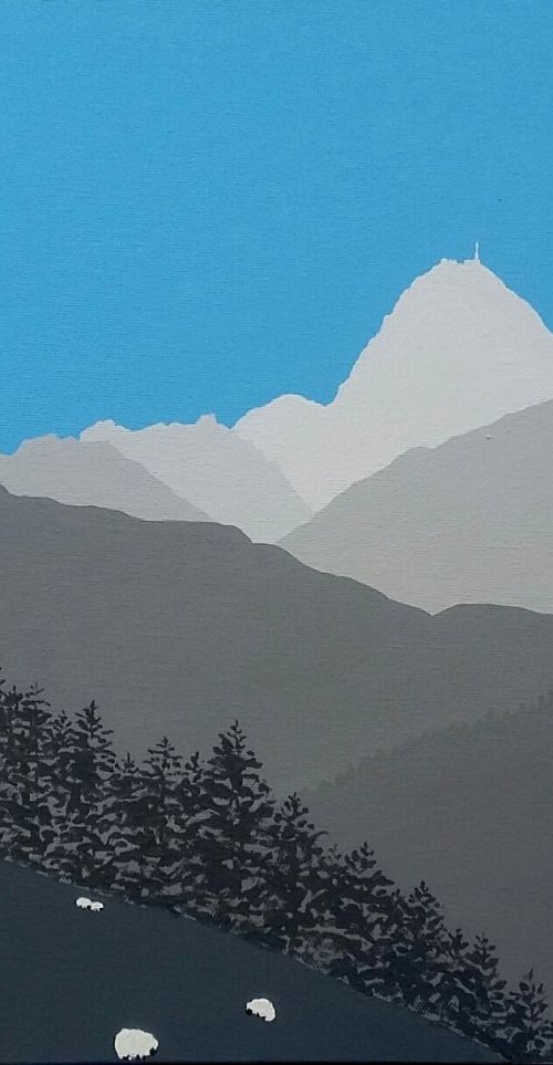 A view from the Col D'Aspin, France (Le Tour de France) by Sam Martin
