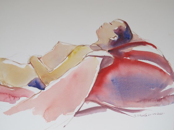 Reclining female nude