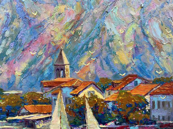 "Evening in the mountains"