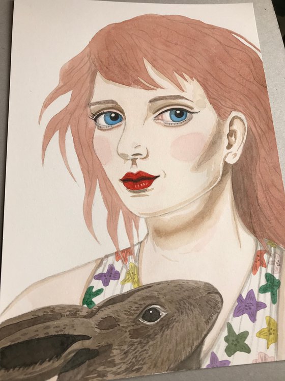 Portrait with a Rabbit