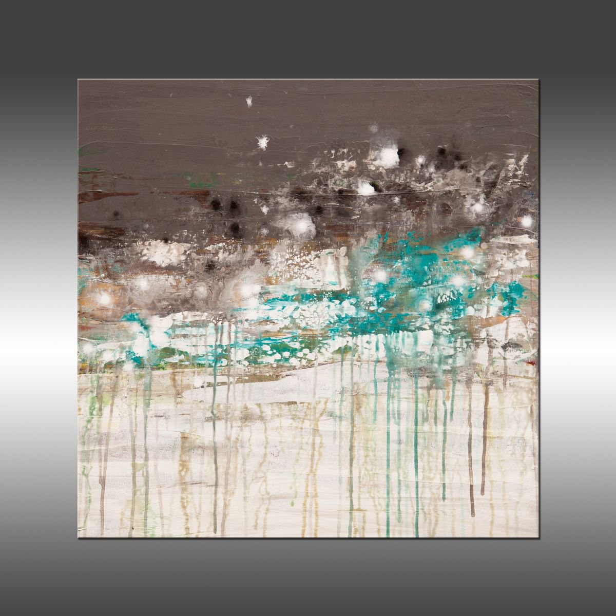 Abstract Acrylic Painting By Hilary Winfield, 24 X 24, Lithosphere 179, Original Artwork