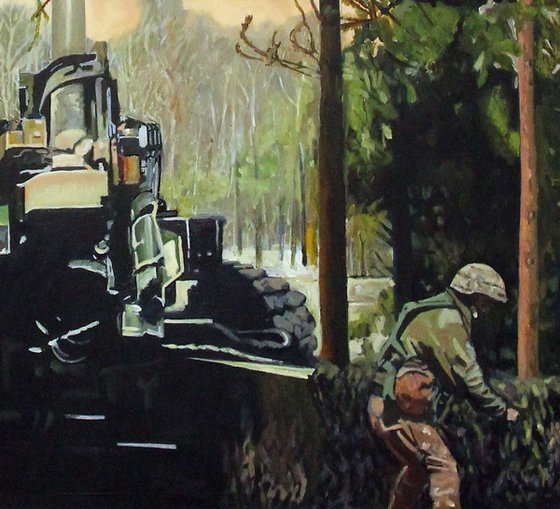 Artillery (on canvas).