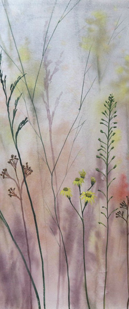 Wildflowers (2019) Watercolor 42 * 30cm by Eugene Gorbachenko