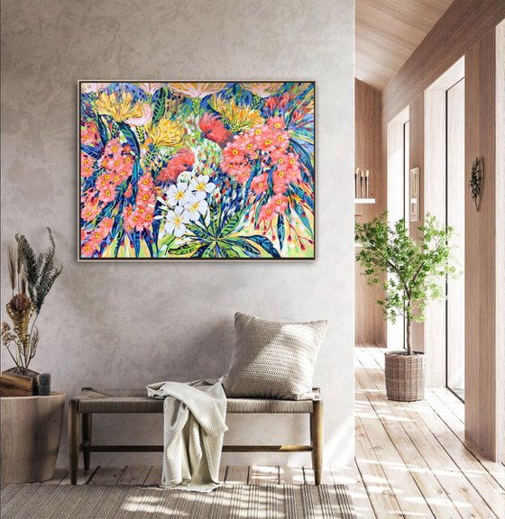 Flowers and Cockatoos