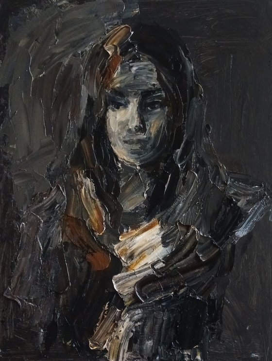 Portrait in dark tones