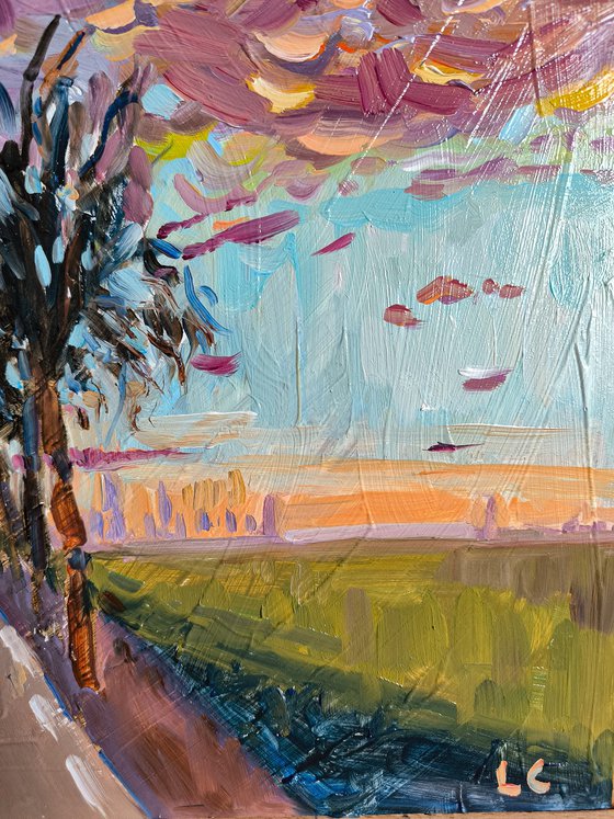 STORMY SKY OVER FAVORITE ROAD