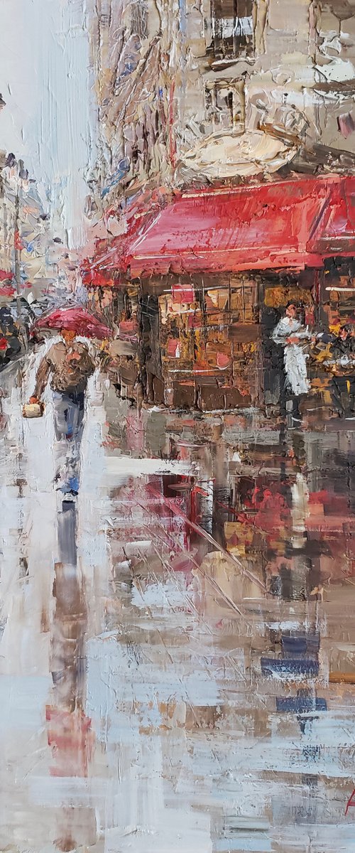 CITY LIGHTS B-33. Parisian cafe by Irina Alexandrina