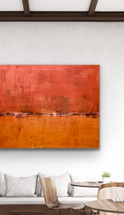 Red Earthed (84x42in) by Robert  Tillberg