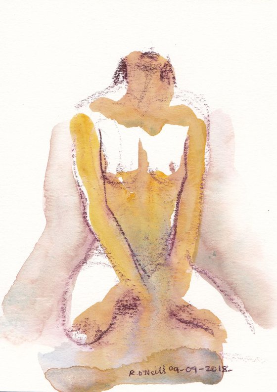 female nude small artwork