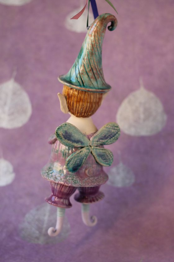 Cobweb - fairy from the Midsummer Night's Dream Ceramic illustration project by Elya Yalonetski