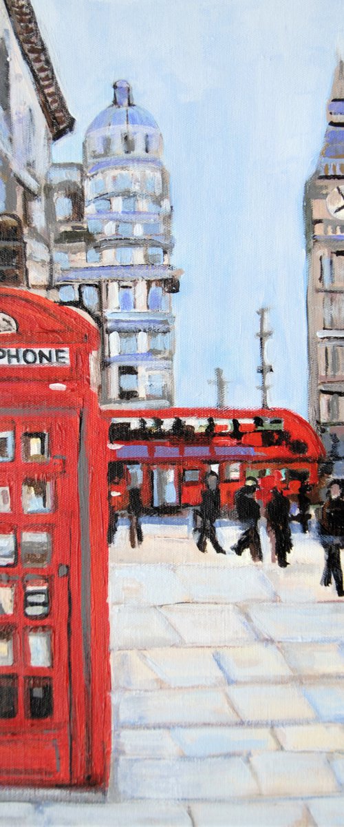 London  / 49 x 39 x 0,1 cm by Alexandra Djokic