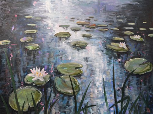 The hidden lily pond by Kerry Lisa Davies