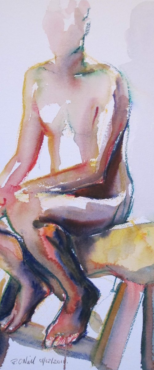 seated male nude by Rory O’Neill