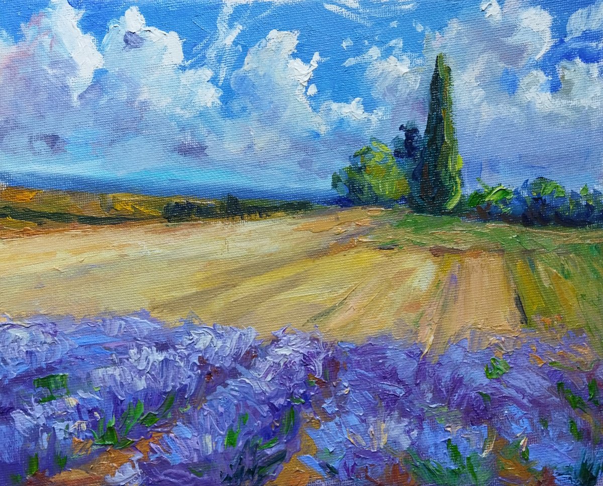 French Lavender Fields 20*25 cm by Ann Krasikova