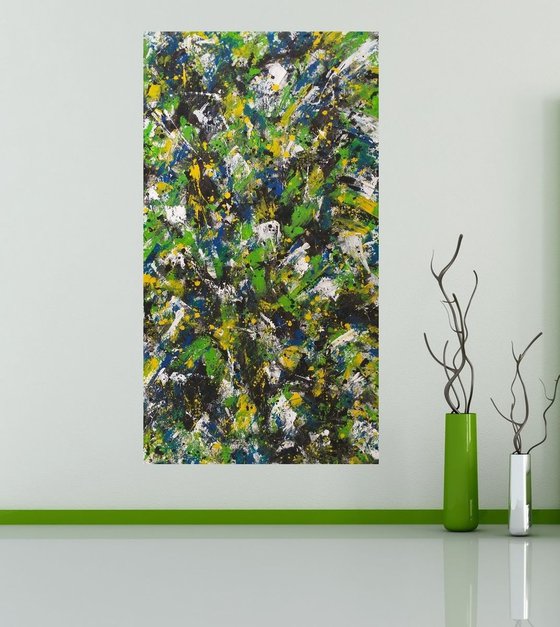 Abstract Modern painting acrylic on canvas by M.Y.