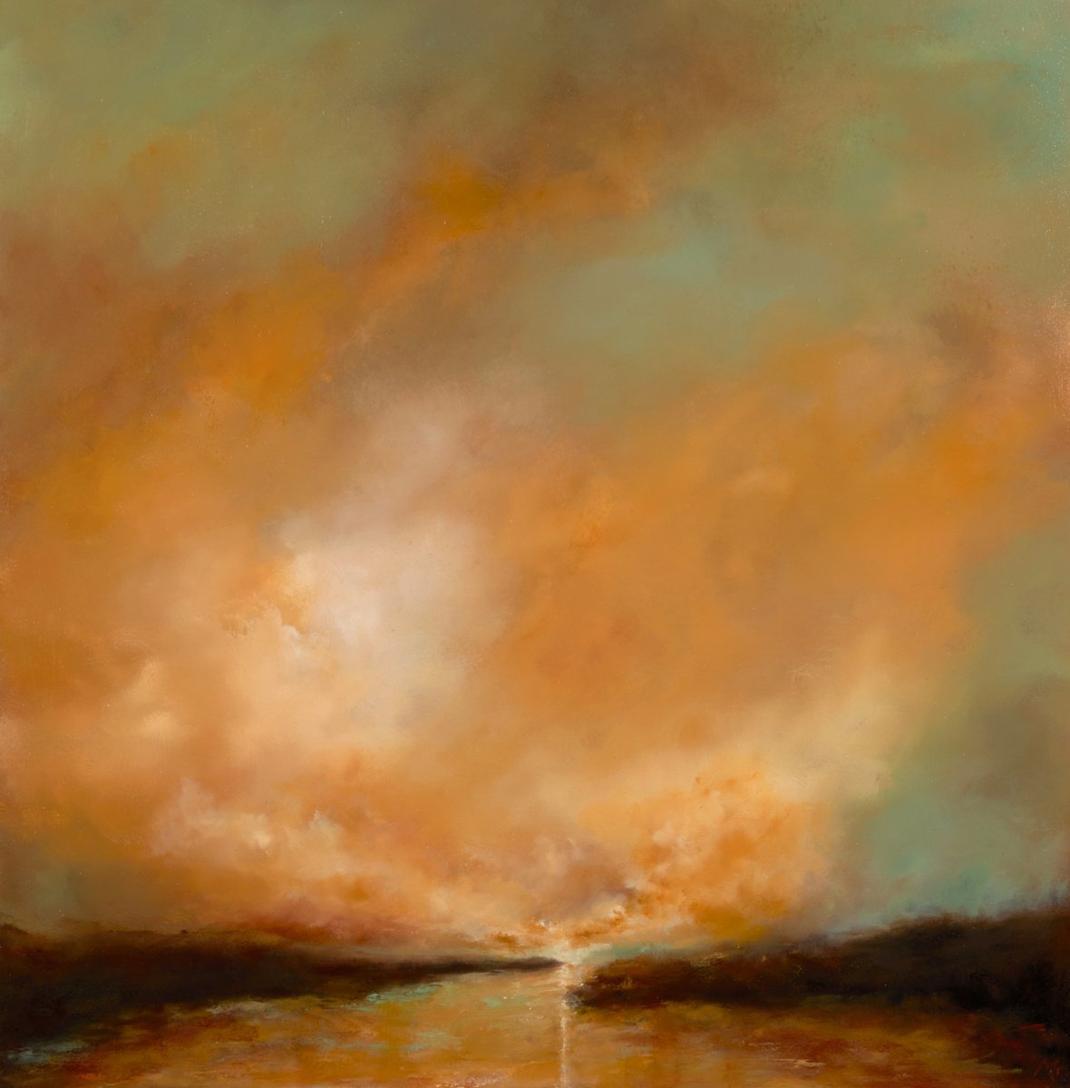 Norfolk Red Cloud By Rolf Marriott, 24 X 24, Artwork For Sale On Artfinder