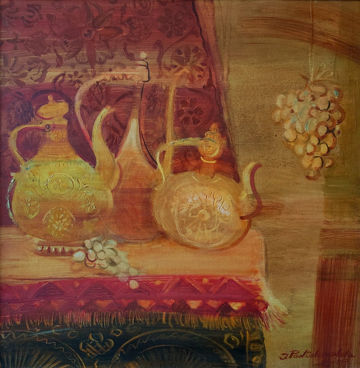 Oriental Still Life By Inna Pantelemonova, 27 X 27, Artwork For Sale On Artfinder