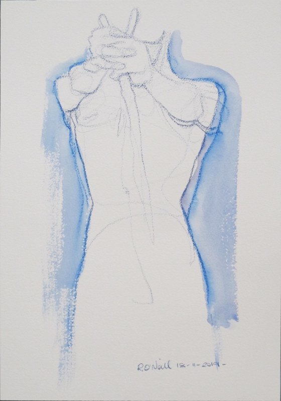 Standing male nude