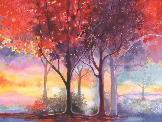 Autumn colors - Sunset