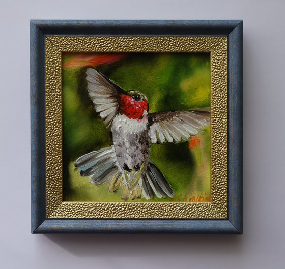 Hummingbird Miniature Art