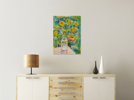 Sunflowers, sunny day