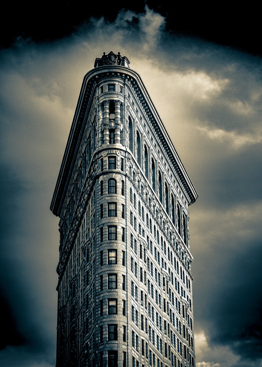 Flatiron Building - New York (Vintage Print ) by Stephen Hodgetts Photography
