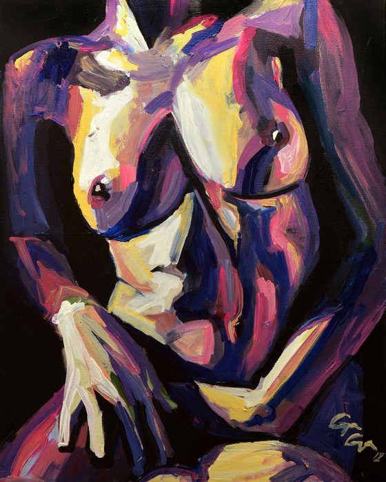 Acrylic on Canvas Nude