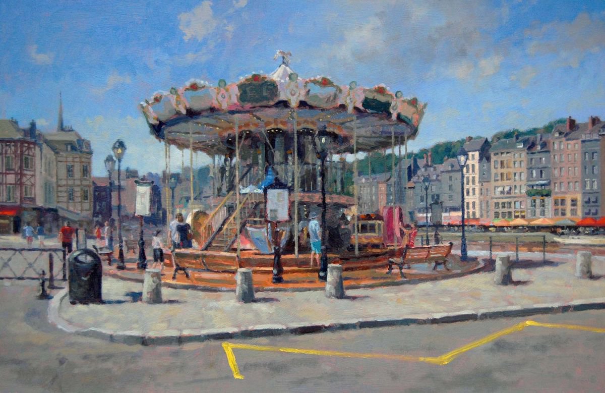 Carousel, Honfleur by Michael  Cruickshank