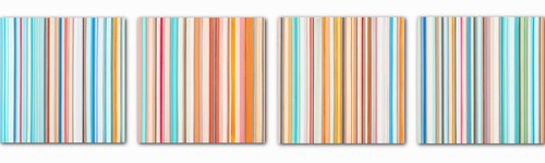 Lines (four paintings) by Susana Sancho Beltrán
