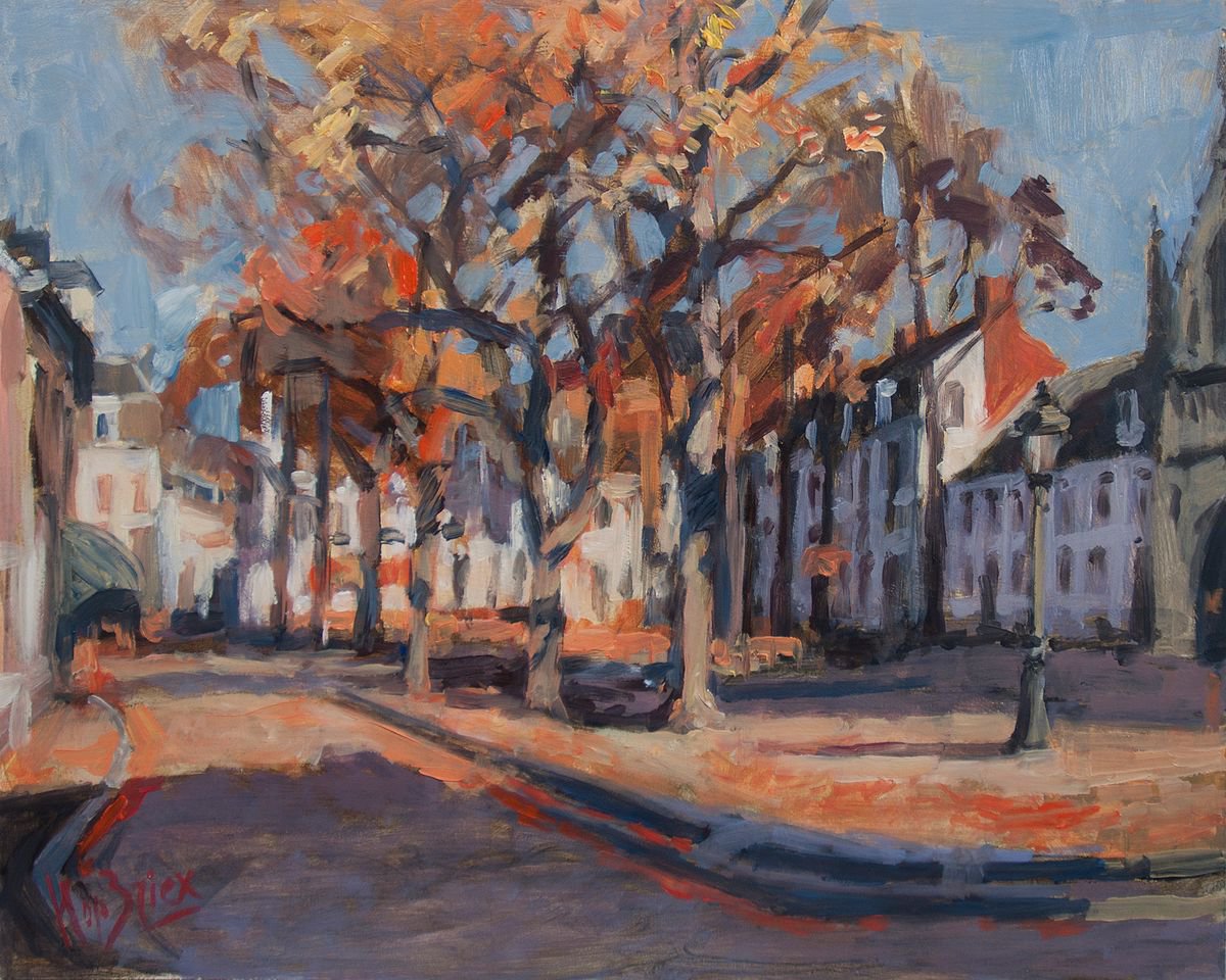 Autumn on the Square of Our Lady Maastricht by Nop Briex
