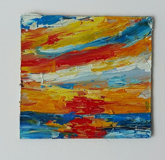 Sunrise Sea Abstraction - a mini masterpiece