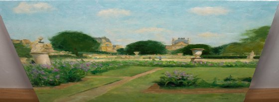 Tuileries Garden Paris (Jardin des Tuileries) impressionist oil painting