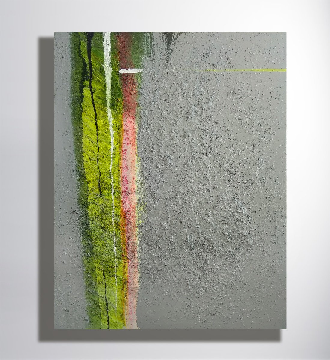 Impressionistic Abstract Acrylic Painting By Marya, 28 X 35", "Light", Original Artwork