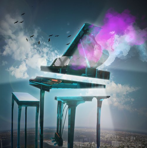 Tall Piano by Vanessa Stefanova