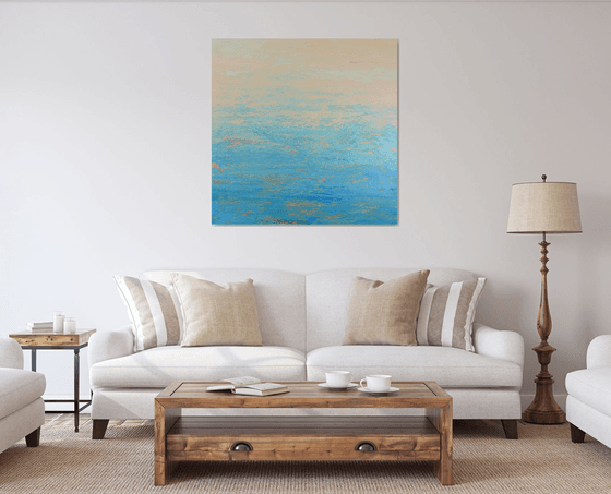 Shimmering Beach - Modern Abstract Expressionist Seascape