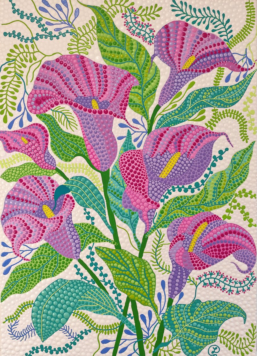 Bouquet Of Lilies By Oxana Lazari, 20 X 28, Artwork For Sale On Artfinder